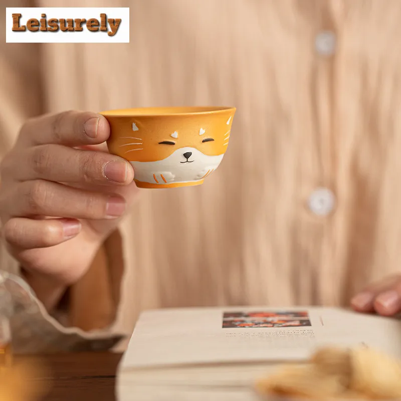 Fortune Cat Travel Tea Set Kit Zen Teapot And Cup Set 1 Pot 2 Cups Tea Maker Organizer Portable Outdoor Handbag Accessories Gift