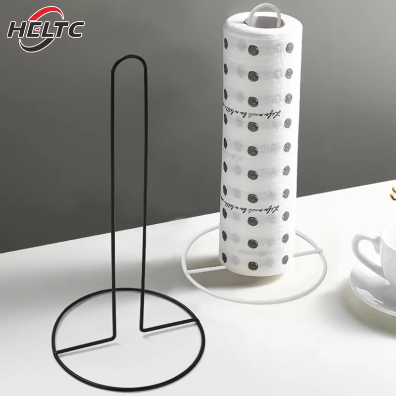 Iron Kitchen Roll Paper Towel Holder Bathroom Paper Towel Holder Dining Table Vertical Napkin Kitchen Storage Rack