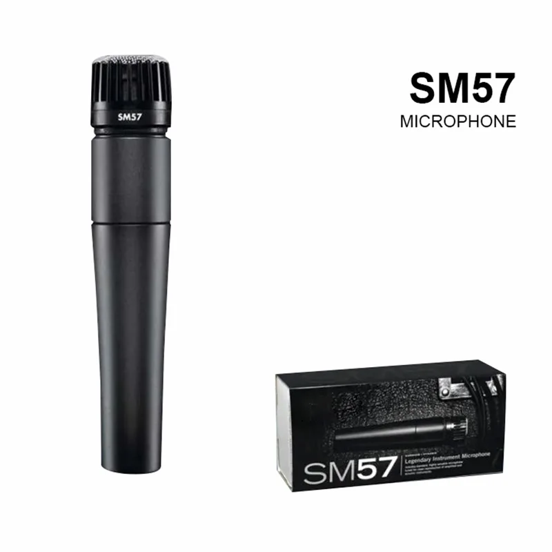 

Metal SM57 Cardioid Dynamic Microphone For Stage Singing Professional Wired Microphone for Shure Karaoke BBOX Recording Vocal
