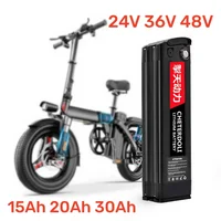 Batterie Silverfish longue portée 48V 20Ah 4PIN, Pack Lithium-Ion pour Conversion de vélo 1000W 500W, pour les déplacements en ville avec chargeur 2