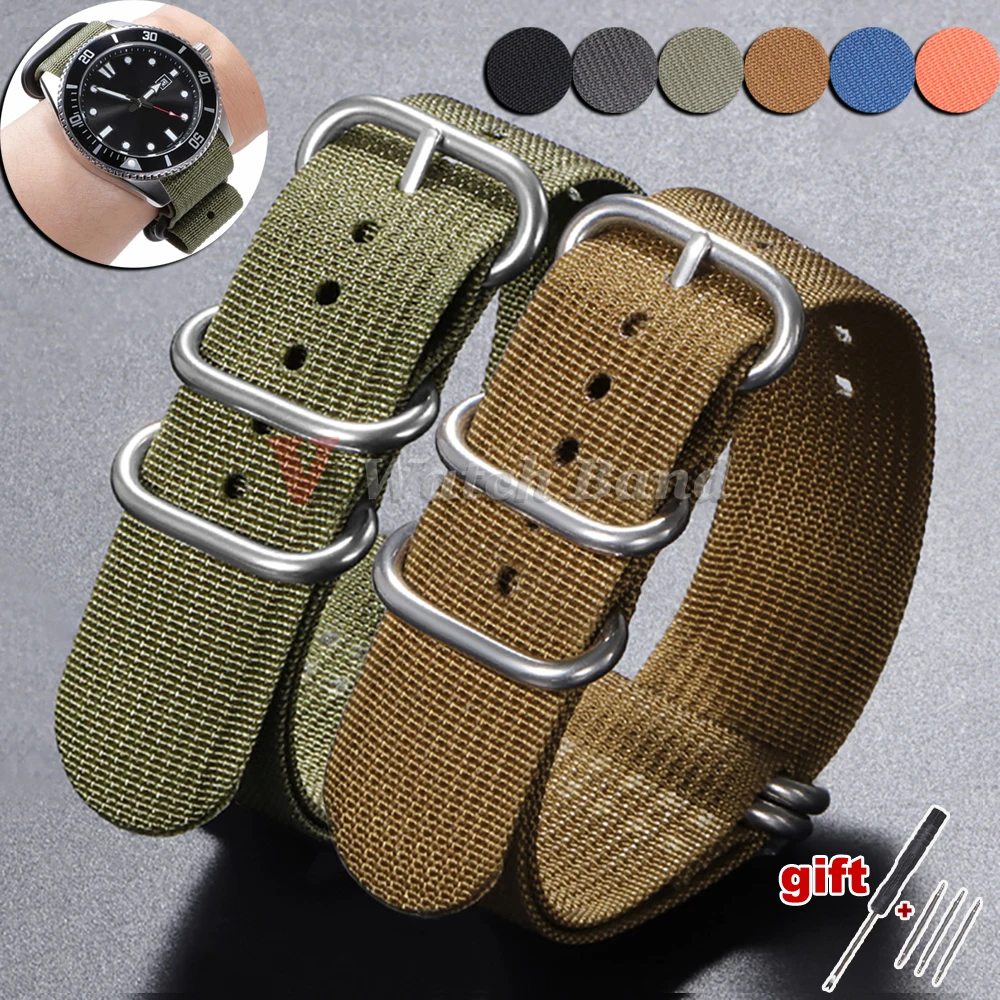 High-Density Durable Nylon Watch Band - Premium Fabric Braid Sport Wristband Accessories