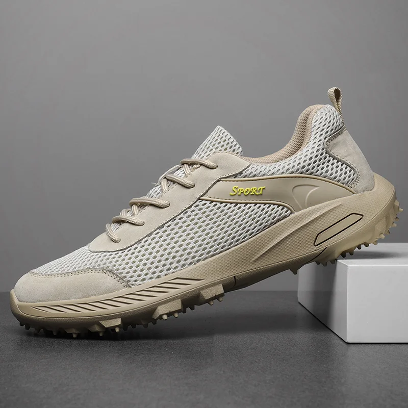

men sumemer mesh shoes lace up Men Casual Shoes Breathable Wear-resistant Shoes outdoor Lace-up Flat Shoes men Zapatos Hombre