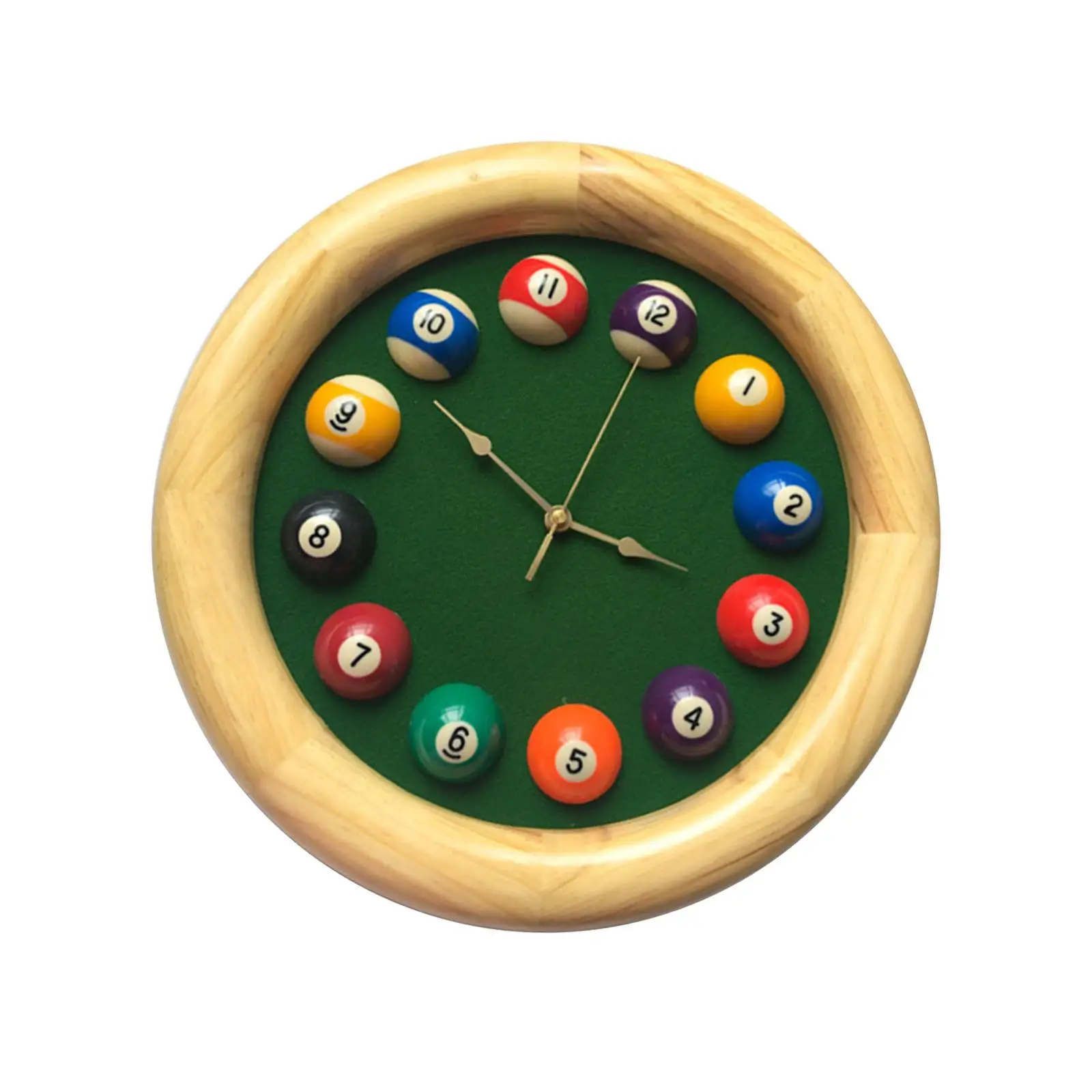 

Бильярдные шарики, часы, деревянная рама для бассейна, комнаты, офиса, столовой