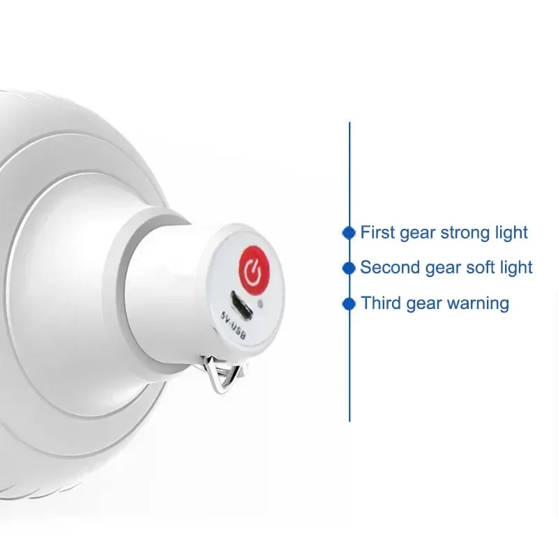 Portable Lanterns Camping Light Camping Lamp Camping Lantern Emergency Lights Portable USB Rechargeable LED Camping Lantern Outdoor Emergency Camping Lights Bulb High Power Bulb Battery BBQ Tents Lighting