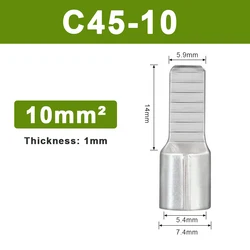 Premium Copper Crimp Terminals for Electric Cable Connectors (C45 - 10)