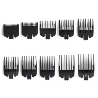 10Pcs Professional Hair Clipper Limit Guide Comb Trimmer Guards Attachment 1.5-25mm Universal Haircut Tool Clipper Limit Combs 1