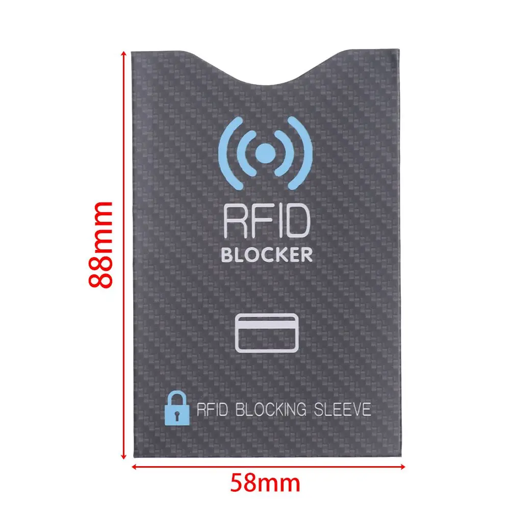 5PCS 새로운 신용 카드 보호 은행 보호 케이스 커버 카드 홀더 차단 슬리브 RFID 차단기