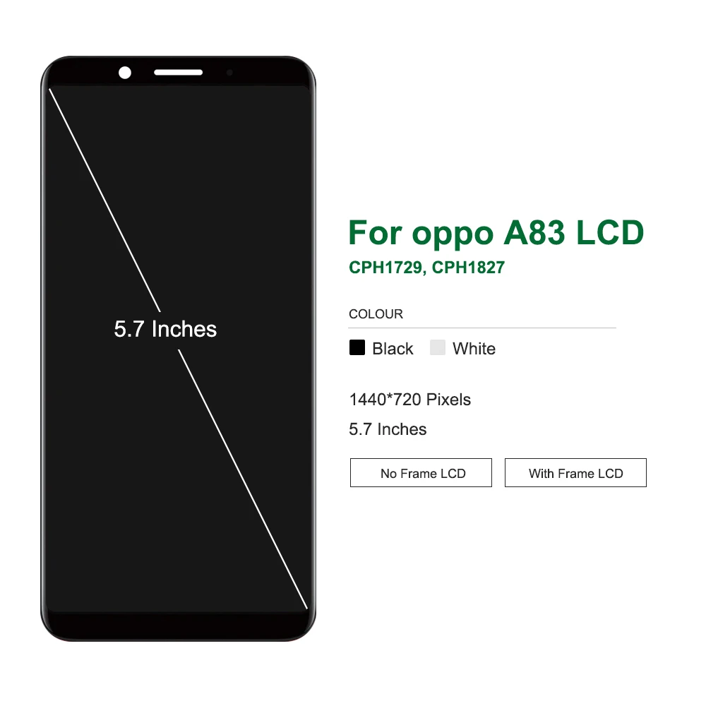 5.7 OPPO A83 LCD ÷ ġ ũ Ÿ , OPPO A83 CPH1729 Lcd   ü  ǰ 
