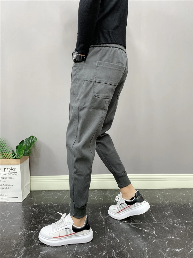 Description Picture 6 of itemSpring Autumn Stylish Japanese Streetwear Harajuku Fashion Harem Luxury Clothing Cargo Work Designer Casual Leggings Sweatpants