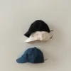 Korean Kids Baby Hat Spring Autumn 2024 New Soft Brim Viors Simple Outdoor Boy Girl Sun Hats Children's Solid Color Baseball Cap 3