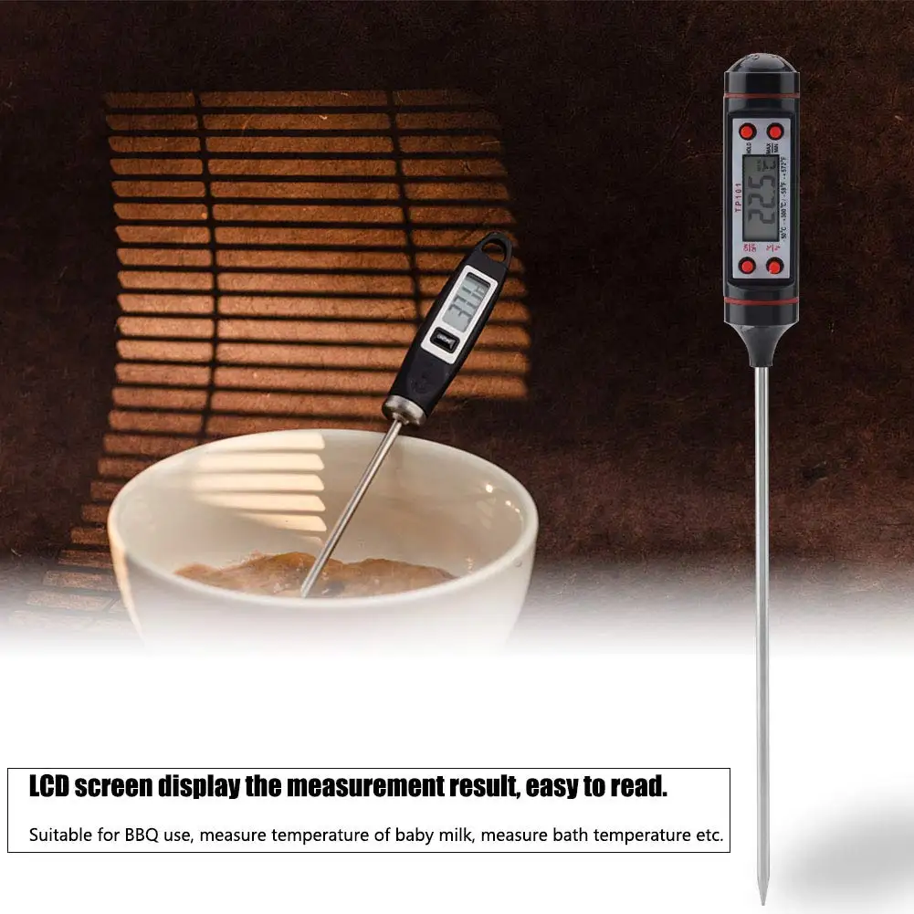 Digital Thermometer Kitchen BBQ Food Meat Cake Candy Fry Grill Dinning Household Cooking Gauge Oven Tool digital kitchen thermometer barbecue thermometer meat thermometer digital meat thermometer oven thermometer