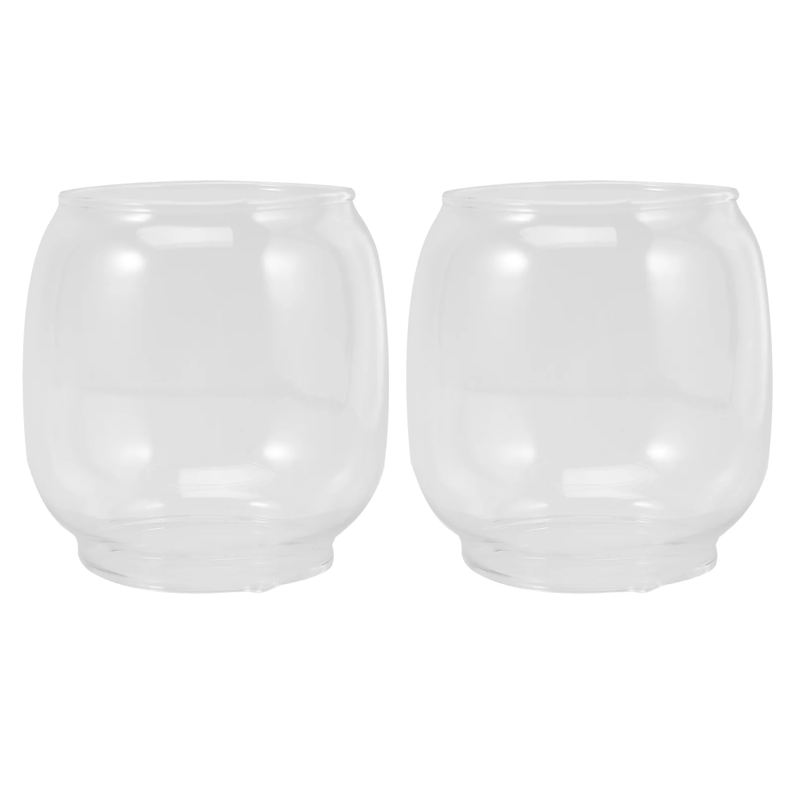 

Glass Lamp Chimney Transparent Glass Kerosene Lamp Shade Vintage Oil Lamps Globe Curvy Lantern Covers Hand Blown Hurricane