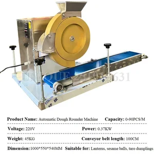 Sesame Ball Dough Ball Round Shaper Roller Rounder Bean Paste Ball Rounding Rolling Making Machine