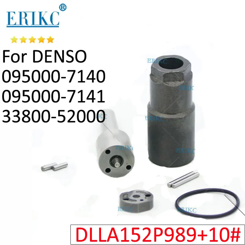 

33800-52000 Diesel Injector Repair Kits Sprayer Nozzle DLLA152P989 093400-9890 Valve Orifice Plate 10# for Hyundai 095000-7140