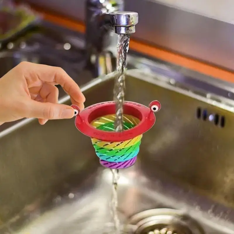

Bathtub Hair Catcher Stopper Shower Drain Hole Filter Trap Kitchen Metal Sink Strainer Floor Drain Sink Gadget Washbasin Stopper