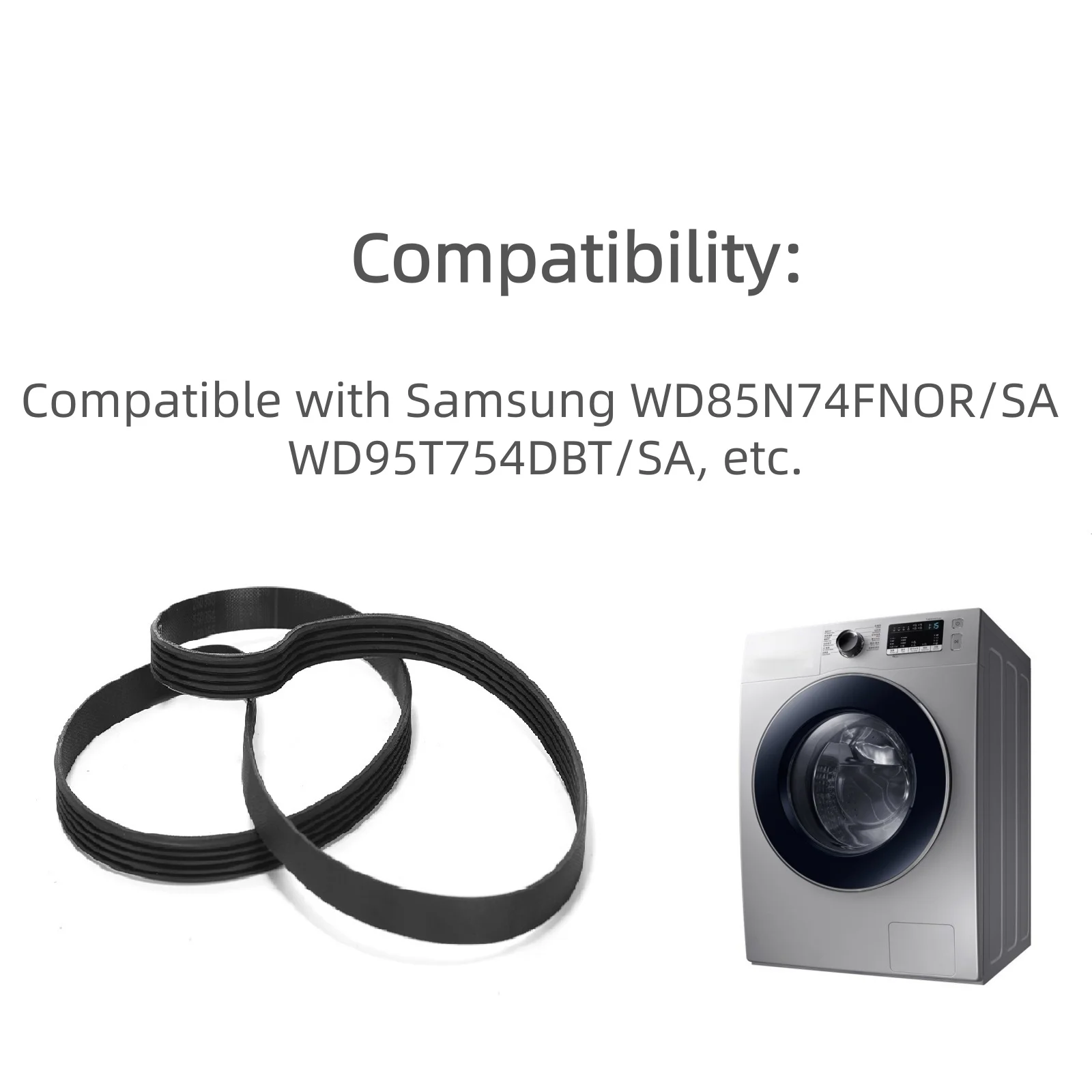 루이무 1개 세탁기 구동 벨트 (OE 5EPJ1214 6602-003993) 삼성 WD85N74FNOR/SA WD95T754DBT/SA 호환
