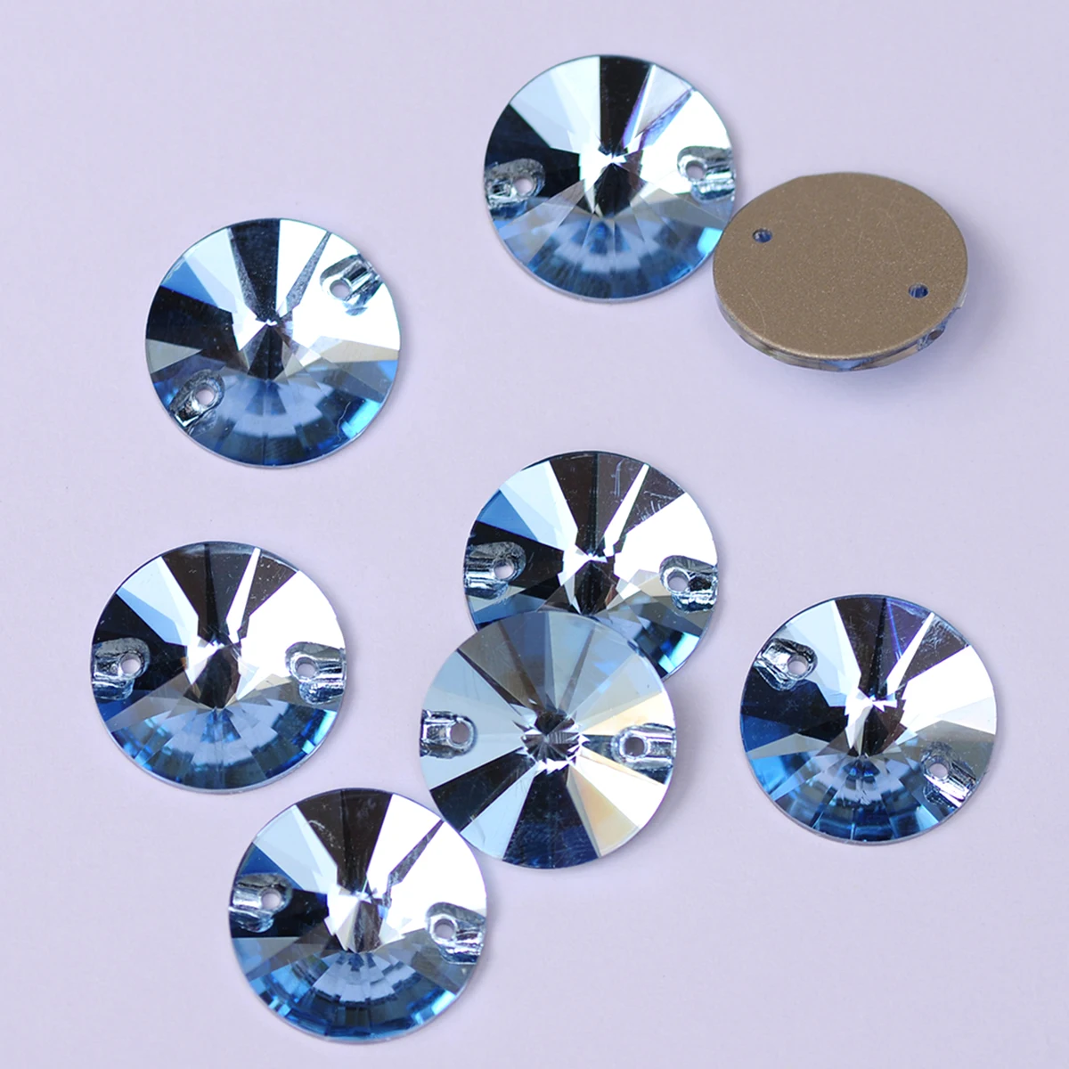 Rivoli Sew-On Rhinestones: Round Crystal Appliques for Wedding Dress & DIY Clothing