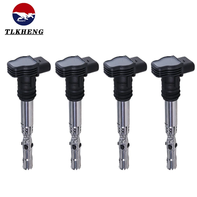 4 PCS Ignition Coil For Audi A4 A6 TT Allroad Volkswagen Golf Jetta Passat  Beetle 2000 2001 2002 2003 2004 2005 2006 06A905115D - AliExpress