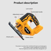 Cordless Jigsaw Electric Jig Saw Portable Multi-Function Woodworking Power Tool for Makita 18V Battery 2