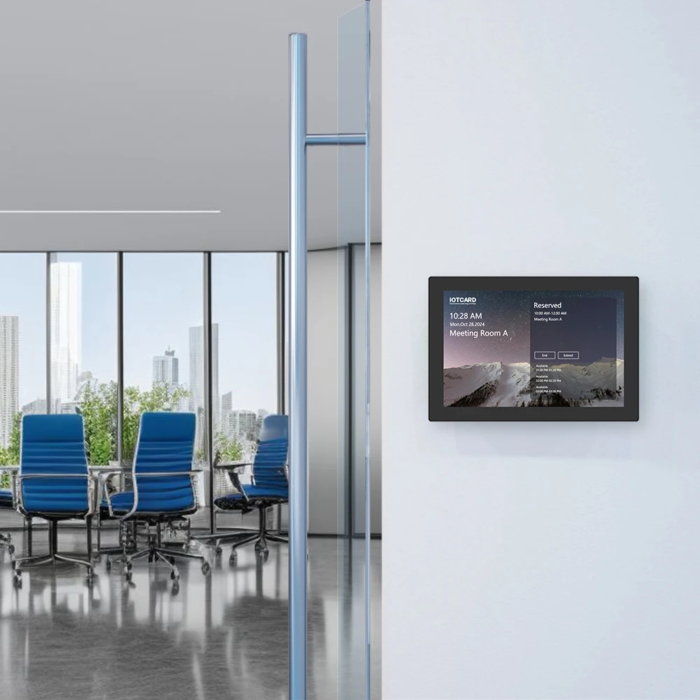8 Inch Meeting Scheduling Panel Office Scheduler Tap Confrence Schedular Pad Booking System Meeting Room Tablet Door Screen