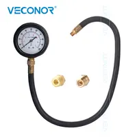 TU-12 Auto Transmission Pressure Tester Meter Gauge Tool 24" Flexible Hose Diagnostic Kit 0-100PSI For Engine Oil 1