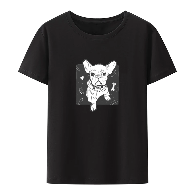 

Drooling Dog Cotton T-shirt Original Men's Shirts Graphic Tee Koszulki Short T-shirts Top Y2k Man Camisetas Camiseta Hombre Kpop