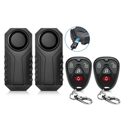 Advanced USB Rechargeable Anti-Theft Vibration Alarm with Remote Control & Waterproof Design, 113 dB Level (A5)