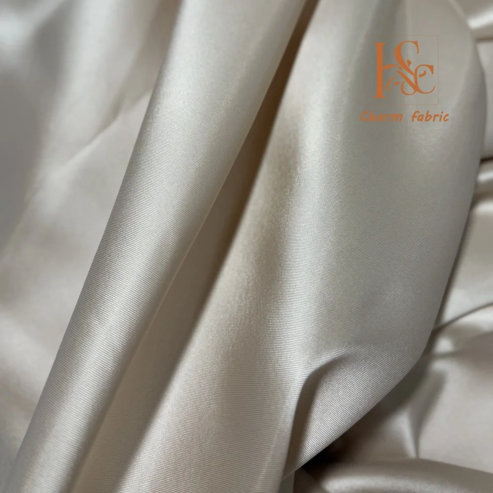 미카도 원단 고급 맞춤 드레스 새틴 코스 수제 DIY 원단 마이크로 하드 크리스프 솔리드 컬러