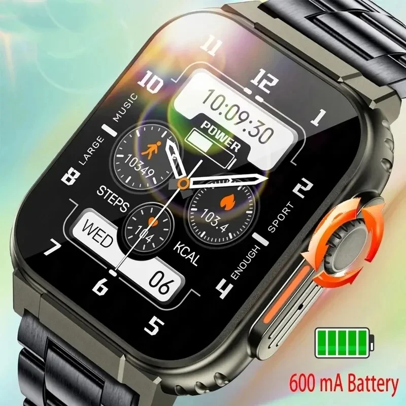 

Bluetooth Call Men Smart Watch Women 600Mah Large Battery 100+ Sports Fitness Tracker Waterproof Local Music Smartwatch Man