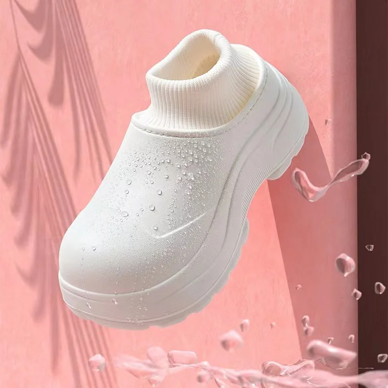 

ARIS ALLEN 2023 NewFootwear Outdoor Waterproof Water Shoes Women's EVA Short Rain Boots Winter Warm Plush Snow Boots for Women