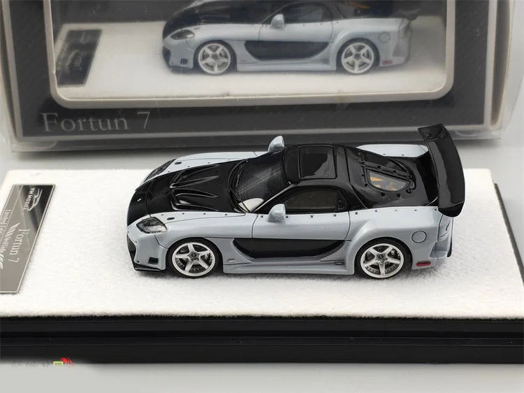 YM Model 1:64 For Mazda RX7 Veilside JDM Fast Furious Limited Edition Resin Metal Model Ornament Toy Birthday Gift