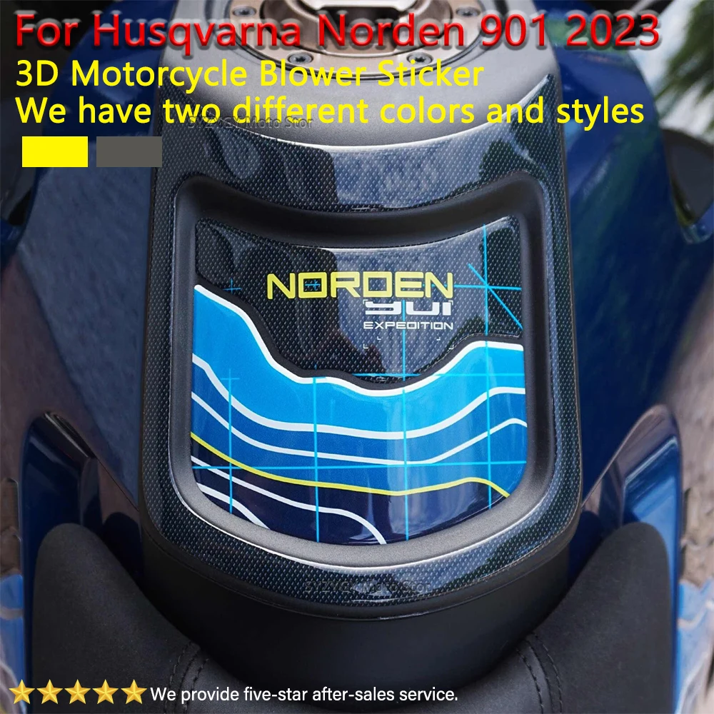 Motorcycle Fuel Tank 3D Sticker Motorcycle Mailbox Decoration Sticker Motorcycle Cylinder Gasket For Husqvarna Norden 901 2023