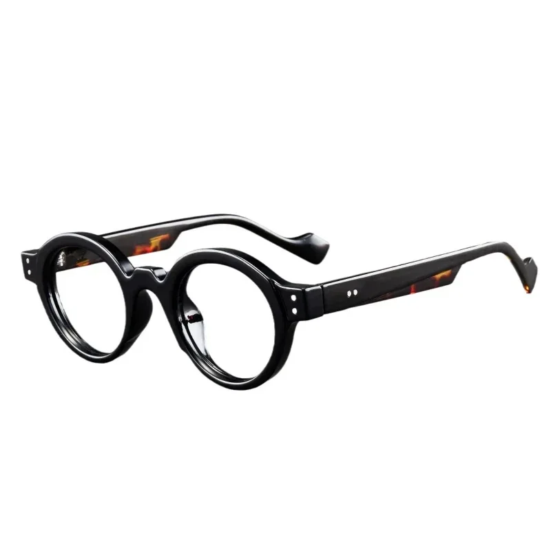 Unisex Retro Round Anti-Blue Light Ultra-Light Reading Glasses (Diopter +0.0 to +4.0)