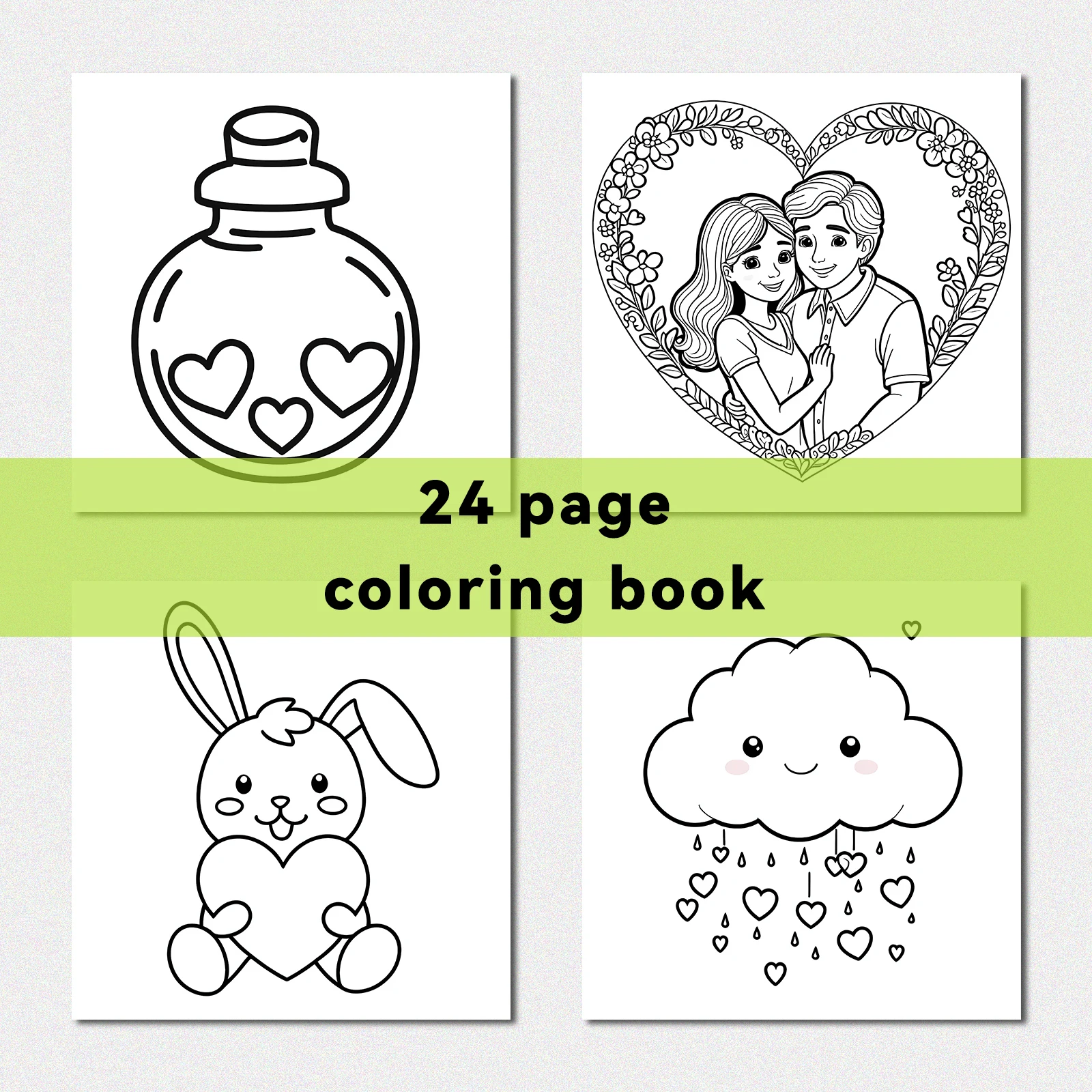 Halloween Adult Picture Book Sweet Love Coloring Book For Adults And Teens Featuring Adorable Creepy Creatures Halloween Gifts 6