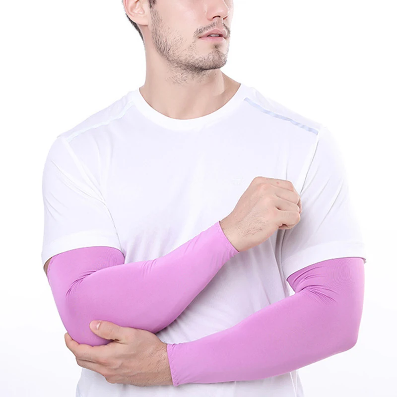 

Summer Sun UV Protection Hand Cover Ice Silk Cooling Breathable Arm Sleeves Sports Sleeve Running Fishing Cycling Cover Cuff