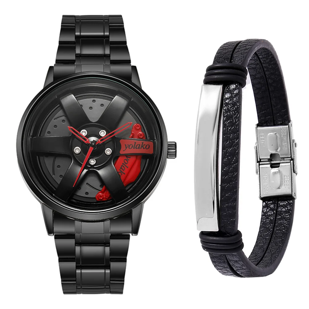 

Top Luxury Stainless Steel Quartz Wristwatches Male Business Mens Watch Leather Bracelet Luminous Clocks for Boys Reloj Hombre