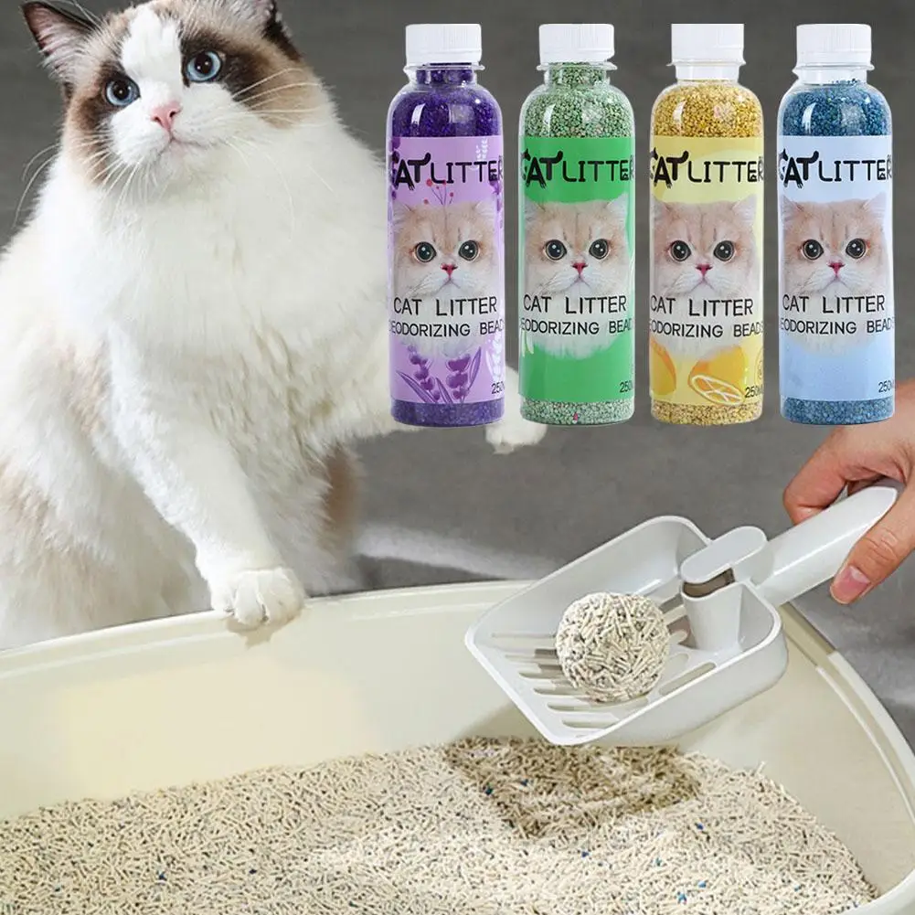 1Pc Cat Litter Deodorant Beads Efficient Deodorization Lasting Freshness Low Dust Cat Litter Deodorizing Beads Secure Healthy 3