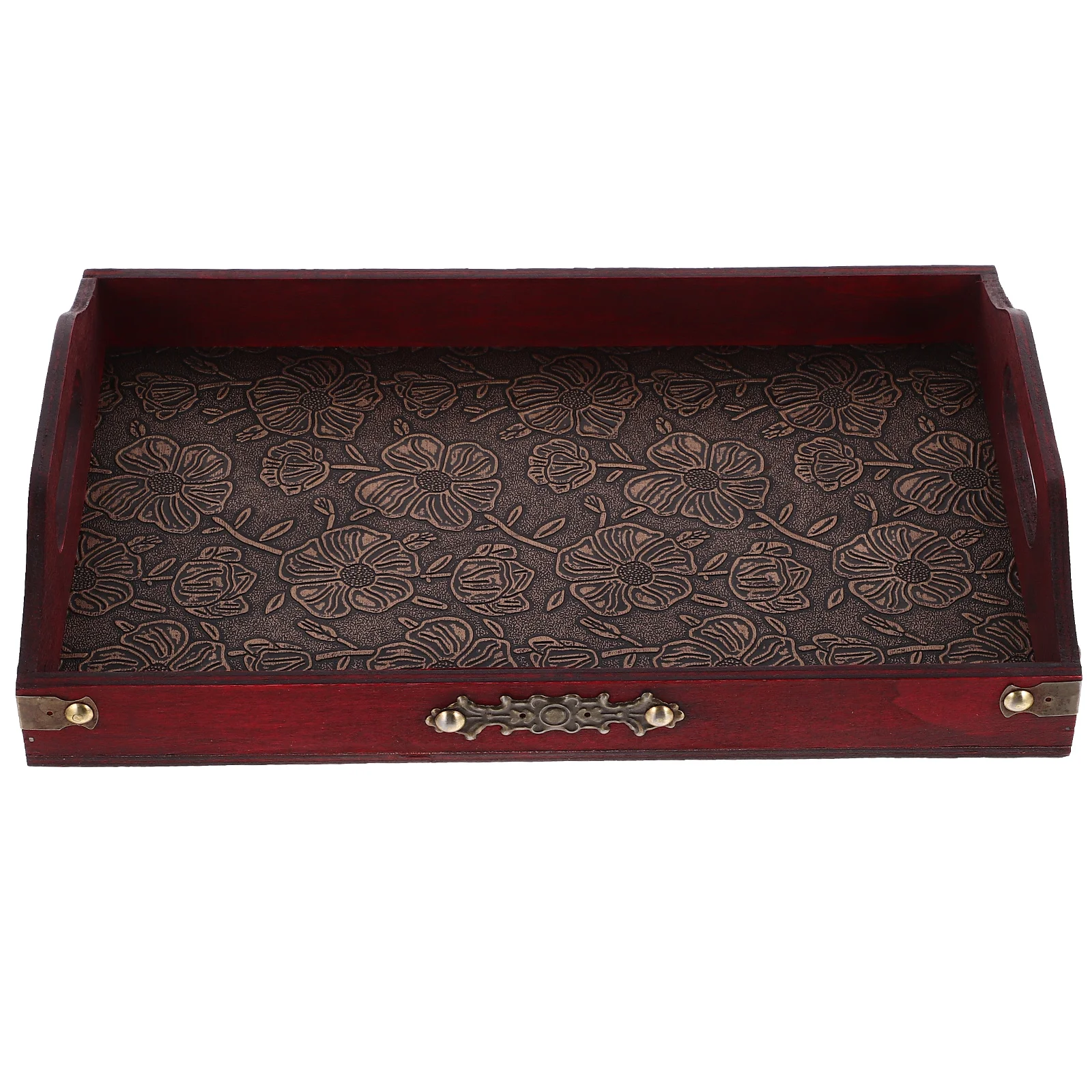 

Wooden Pallet Breakfast Storage Plate Tray Fruit Dish Party Holder Rustic Style Serving