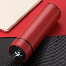  smart digital water bottle keeps cold and heat thermal bottle Stainless Steel Thermos for baby children kids terms 