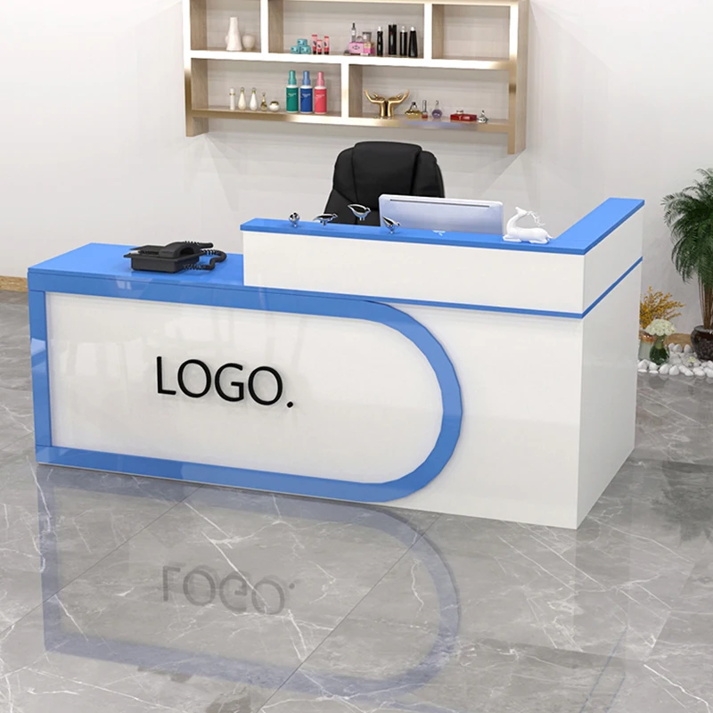 Modern Manmade Board Clothing Store Reception Desks Office