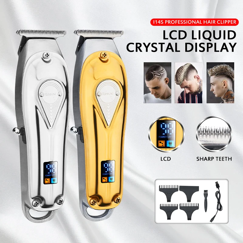 

NG-201 Yellow/Red/Black Zero-cut trimmer detail trimmer beard cut hair clipper electric haircut razor edge T-wide blade