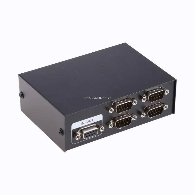 케이스용 금속 4 포트 수동 Rs-232 Pc 공유 직렬 장치용 스위치 4 in 1 O Dropship