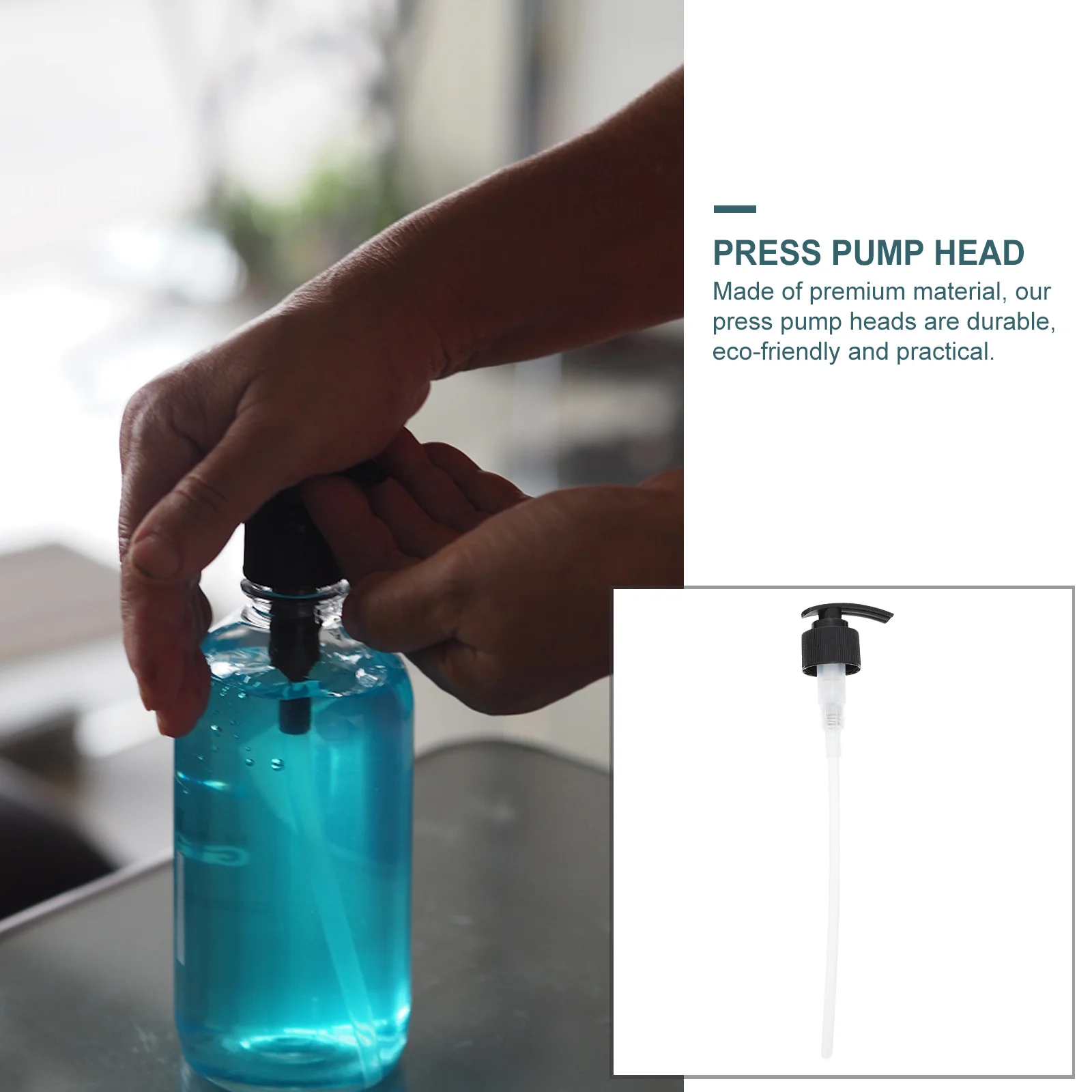 Soap Dispenser 4PCS Pump Emulsion Dispenser Press Pumps Replacement Nozzles