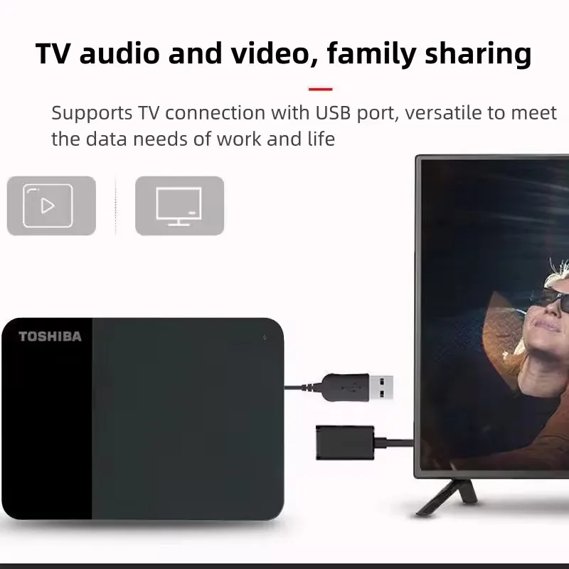 Toshiba A5 External hard drive 2TB 1TB 4TB Canvio Basics Series New USB 3.2 Gen1 MHD Portable Hard Drive HDTB5***A