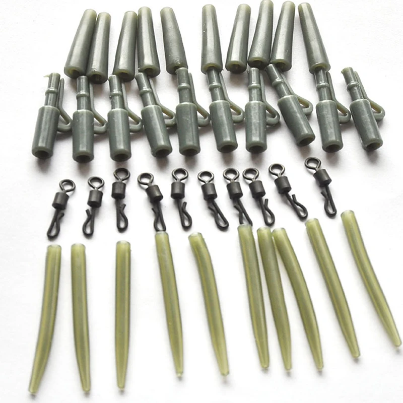 Carp Fishing Equipment Hair Rig Quick Change Swivels For Fishing Accessories Carp Tubing Anti * Sleeve Carp Tackle Set