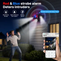 Caméra IP WiFi extérieure WONSDAR ICSEE à trois écrans, caméra de sécurité domestique PTZ, surveillance CCTV, détection humaine par IA 6