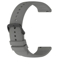 Premium Silicone Bracelet Strap for Sports Watches, 20 - 22mm (Dark gray)
