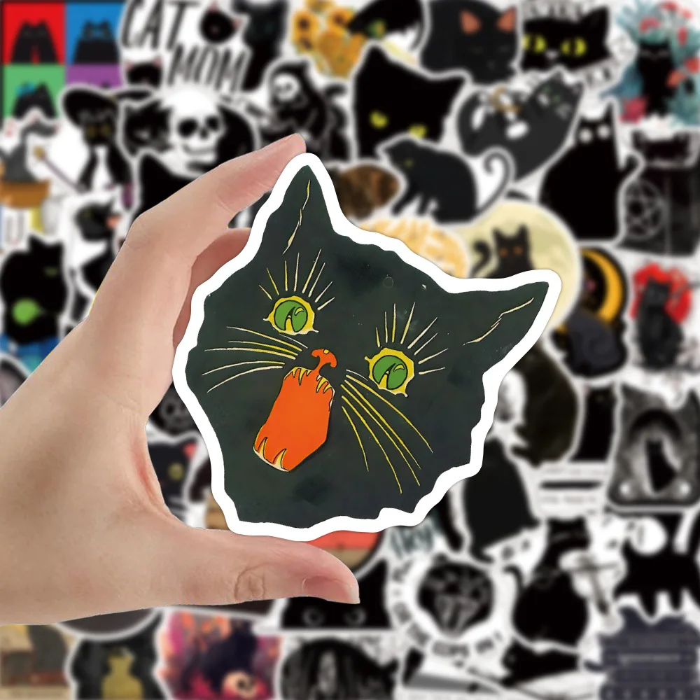  100PCS Cute Cat Stickers,Kawaii Funny Cat Meme Decals