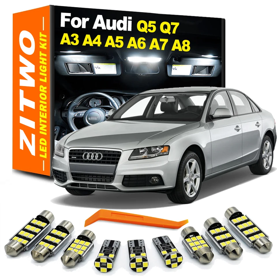 Luz Placa Led Audi Q3 Q5 Tt Tts 2011 2012 13 14 15 16 17 18