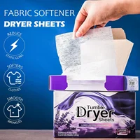 Dryer Sheets Bulk Natural Fabric Softener Sheets Plant Lavender Laundry Softener Naturally Removes Static Cling Drying Machine 2
